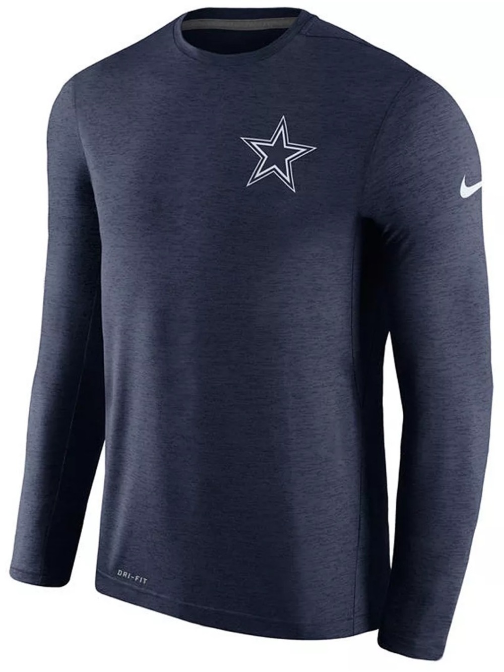 Nike Men’s Navy Long-Sleeve Performance Tee with Dallas Cowboys Star
